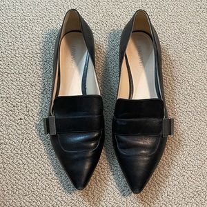 Nine West Black Flats. 8 1/2.